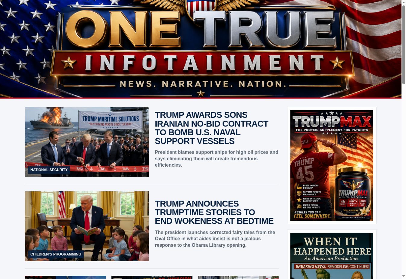 One True Infotainment website
