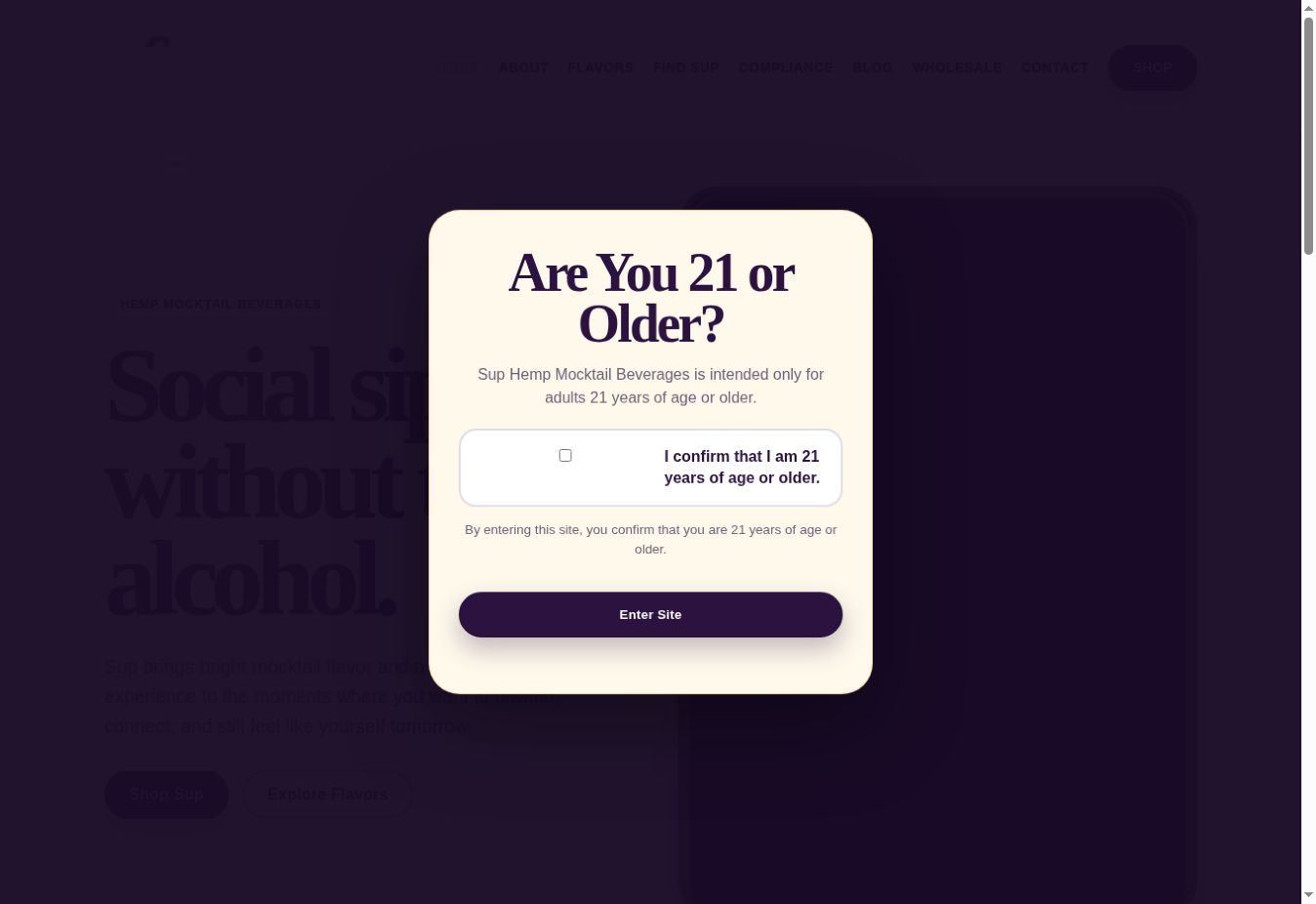 Sup Beverage Company website
